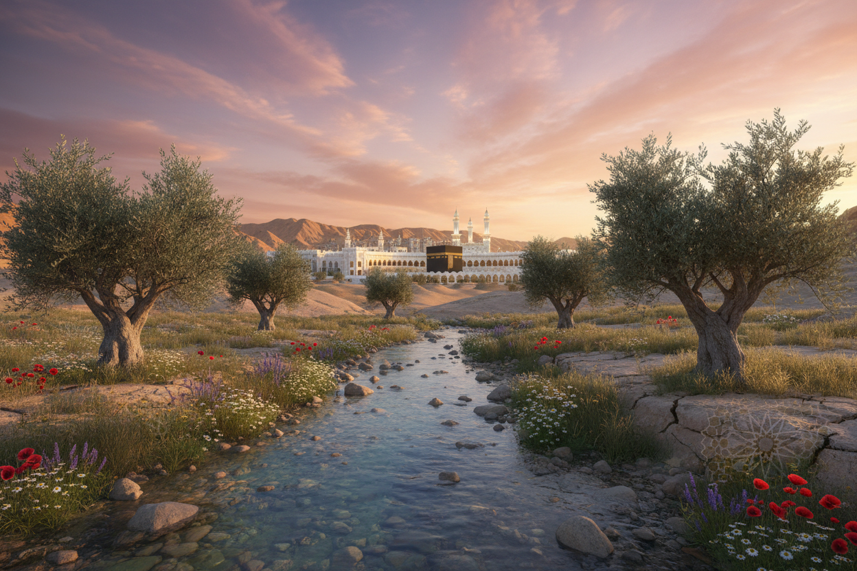 calming islam nature spiritual mecca